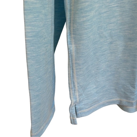Tommy Bahama Men’s Long Sleeved Half  Zipped Blue Shirt Large - Picture 5 of 16